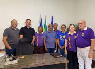 Diretoria do Lions Clube faz visita institucional ao presidente da Câmara Municipal deAraripina