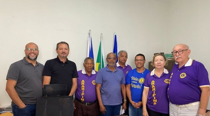 Diretoria do Lions Clube faz visita institucional ao presidente da Câmara Municipal deAraripina