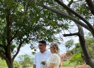 Talícia Lacerda e Daniel Costa oficializam união em cerimônia íntima.