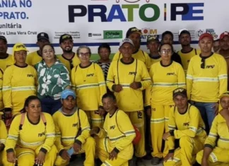 Encontro de Valorização com os Garis de Trindade