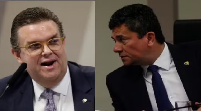 Wolney Queiroz ministro da previdência e Sérgio Moro batem boca no Senado.
