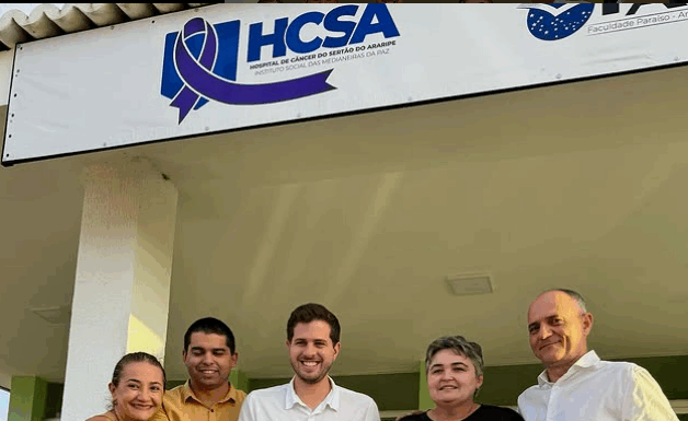 A pedido da vereadora Ângela de Tião, o deputado federal Pedro Campos, faz uma repasse de 850 mil para o Hospital do Câncer.