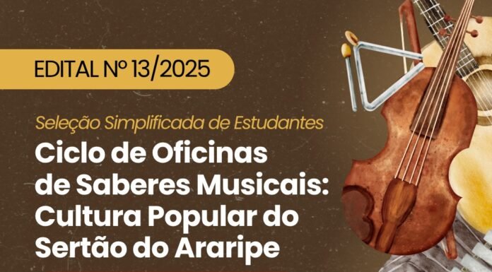 IF Sertão PE abre inscrições para o projeto “Ciclo de Oficinas de Saberes Musicais: Cultura Popular do Sertão do Araripe”