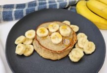 Panqueca de banana fit com aveia