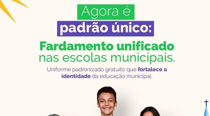 Trindade unifica fardamento escolar para toda a rede municipal de ensino