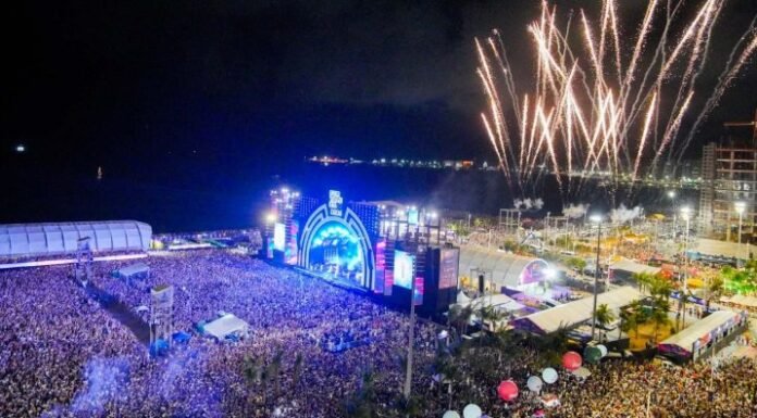Réveillon 2026 em Fortaleza: segundo dia de festas atrai multidão para o Aterro da Praia de Iracema; veja imagens