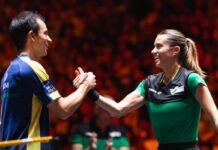 Hugo Calderano e Bruna Takahashi fazem história ao chegarem à final do WTT Smash em Singapura
