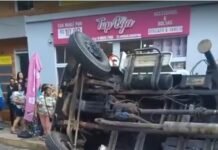 Acidente de Caminhão em Araripina Interrompe Trânsito no Centro da Cidade