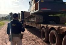 Operação da PRF em Santarém Recupera Escavadeira Furtada