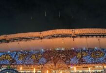 Torcida do Remo Celebra Nossa Senhora de Nazaré com Mosaico Luminoso no Mangueirão