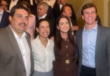 Chaparral e Juliana se Unem a Raquel e Miguel em Evento no Palácio do Campo das Princesas