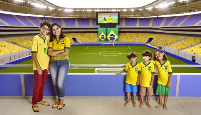 Virginia leva filhos para ver Vini Jr. em jogo do Brasil contra Croácia Criado com LabNews Pro
