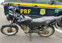 Motocicleta Roubada é Recuperada pela Polícia Rodoviária Federal em Salgueiro