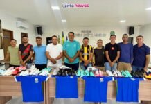 Francisco Macedo reforça time municipal com novos materiais esportivos meio da Secretaria Municipal de Esporte e Lazer, realizou a entrega de materiais