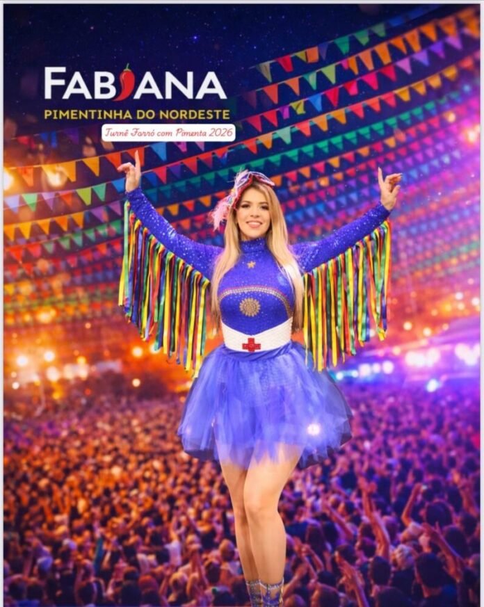 Fabiana Pimentinha se apresenta em evento de 20 anos do Blog do Magno