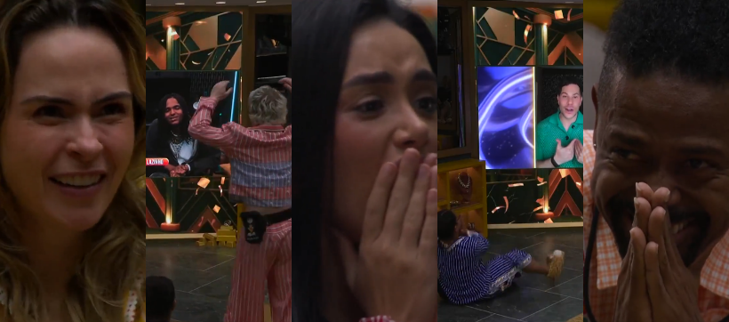 Finalistas do BBB 26 se emocionam com mensagens de artistas