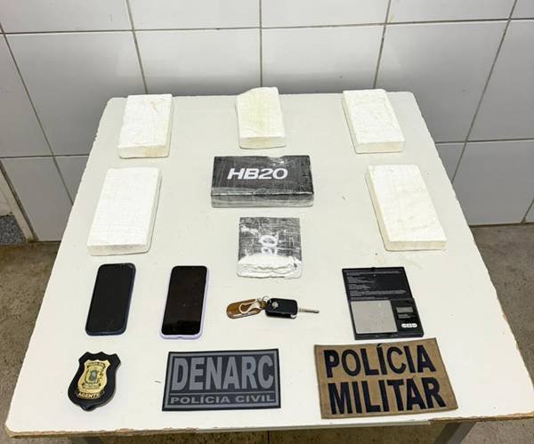 Ação conjunta apreende 6,5 kg de cocaína entre Petrolina e Juazeiro