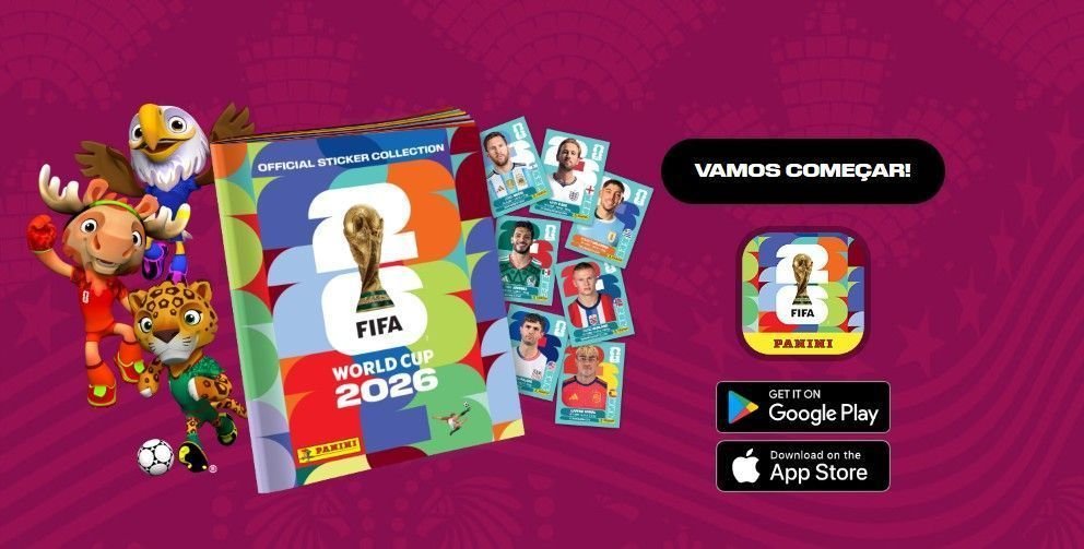 Álbum virtual da Copa 2026 destaca 11 jogadores brasileiros