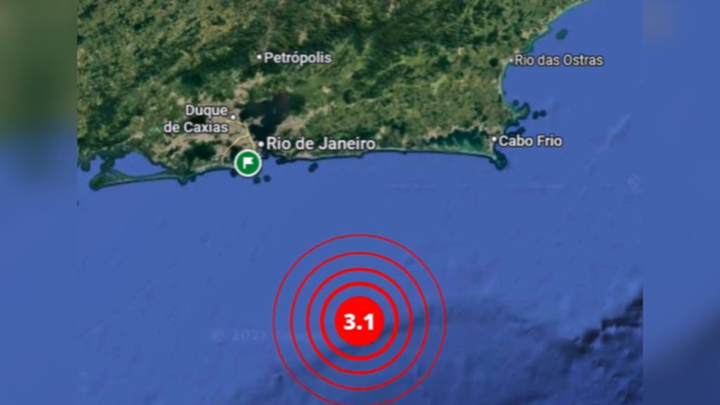 Novo tremor de terra atinge costa do Rio de Janeiro