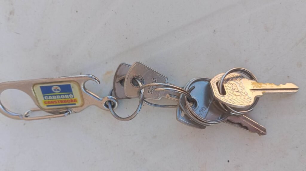 Chaveiro encontrado na Ilha de Assunção em Cabrobó: dono deve se manifestar