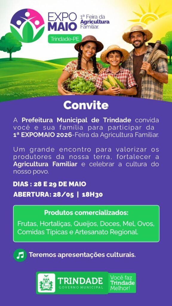 Trindade promove Expomaio para celebrar agricultura familiar