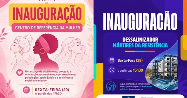 Santa Maria da Boa Vista inaugura dessalinizador e centro para mulheres