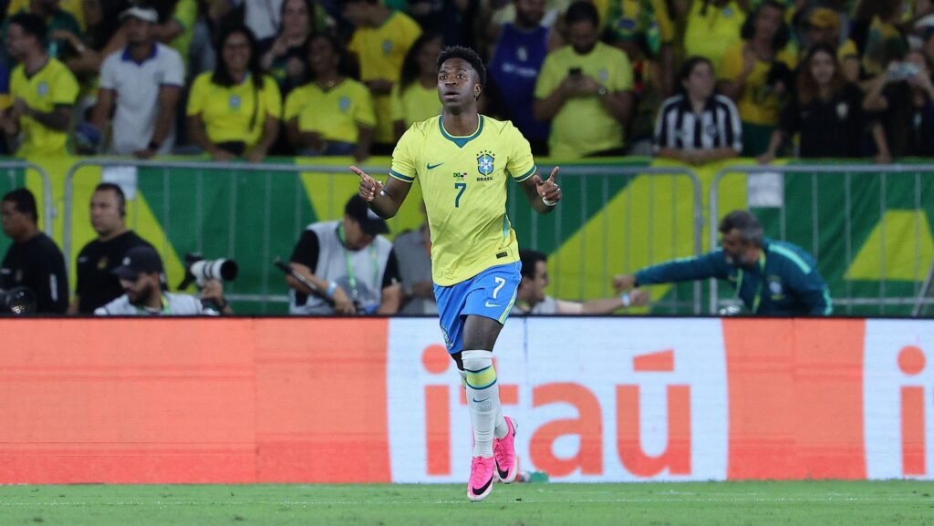 Vini Jr. brilha com gol impressionante em amistoso Brasil x Panamá