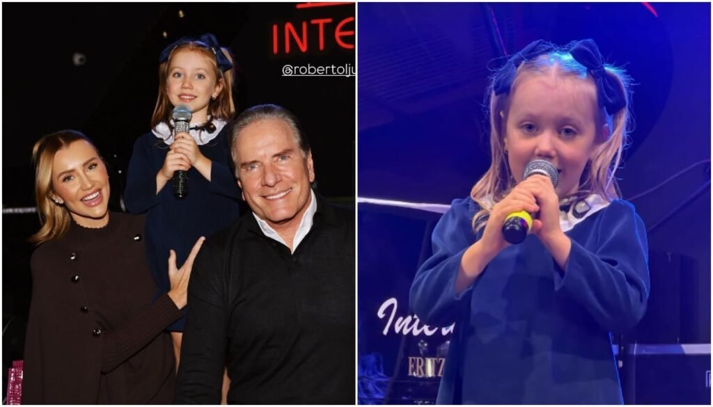 Filha de Roberto Justus encanta ao cantar em inglês nas redes sociais