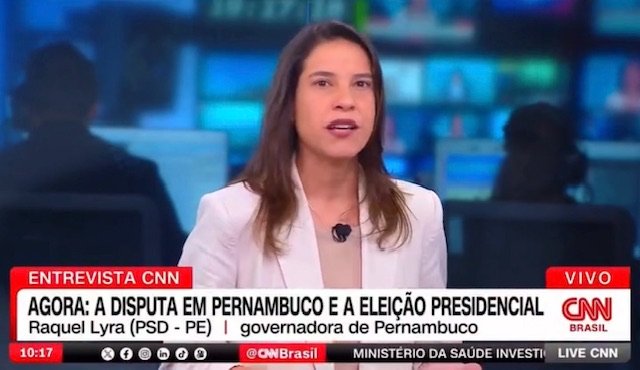 Raquel Lyra se pronuncia sobre fake news em entrevista à CNN