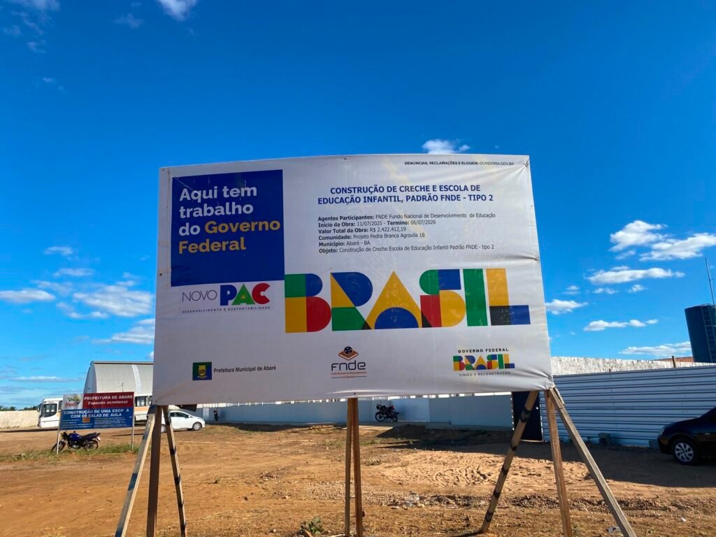 Abaré avança na educação com nova creche escola na Agrovila 18