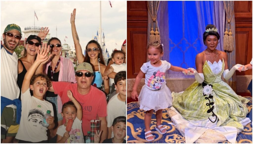 Influenciadoras curtem Disney com filhos de Neymar antes da Copa