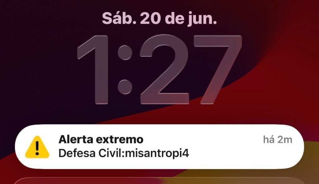 Invasão em sistema da Defesa Civil gera alerta falso no Brasil