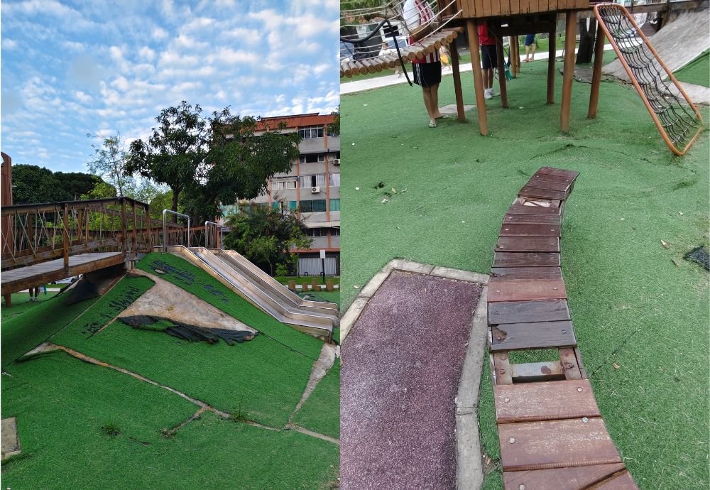 Moradores denunciam má conservação de praça na Encruzilhada