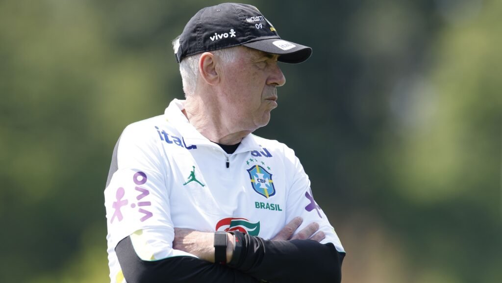 Ancelotti avalia titularidade de Endrick e Neymar na seleção
