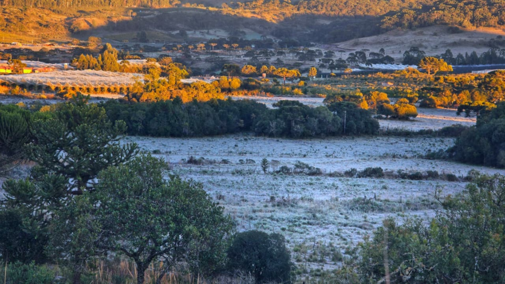 Região Sul enfrenta segundo dia de temperaturas abaixo de zero