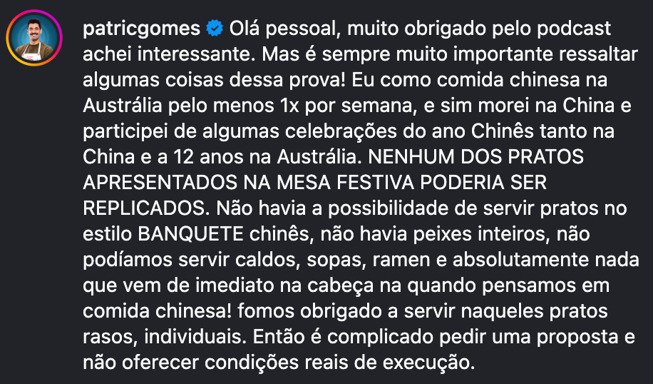 Masterchef Brasil: Participante critica condições após prato ser reprovado