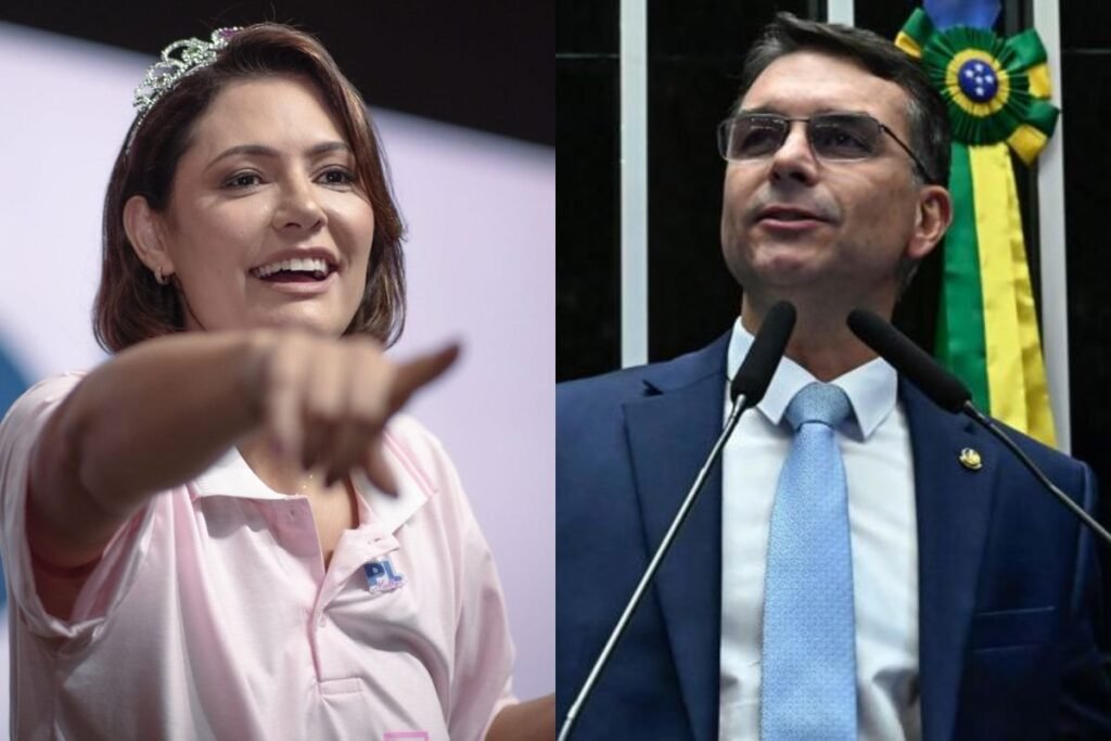 Michelle Bolsonaro ganha apoio público em disputa com Flávio, aponta pesquisa