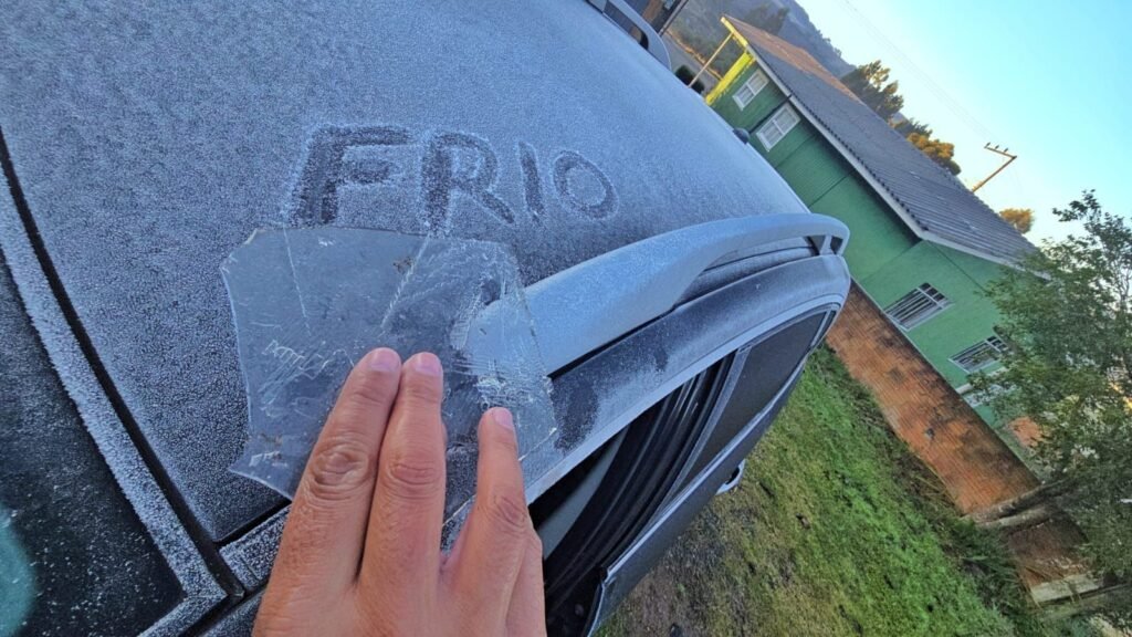 Frio intenso e geadas atingem o Rio Grande do Sul neste final de semana