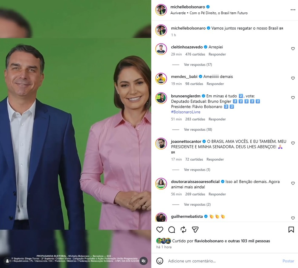 Michelle Bolsonaro destaca candidatura ao Senado e prisão de Jair Bolsonaro