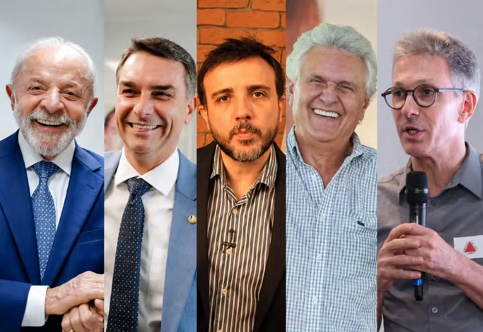 Pesquisa aponta Lula à frente de Flávio Bolsonaro no 1º turno