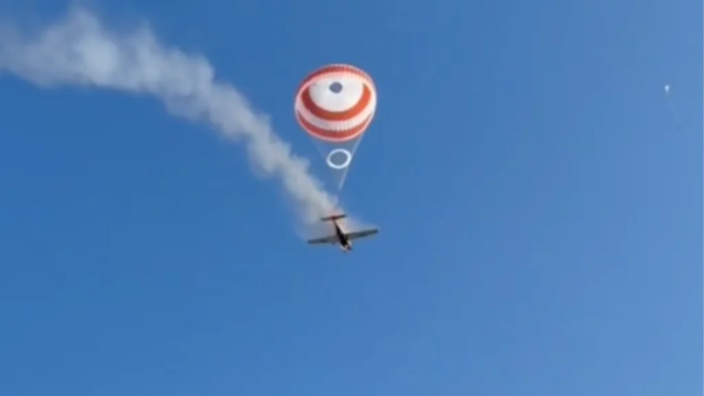 Piloto aciona paraquedas e sobrevive a queda de avião em Minas Gerais