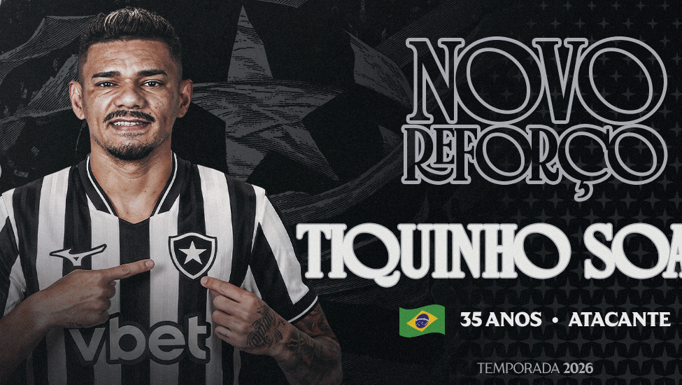 Tiquinho Soares retorna ao Botafogo com contrato até 2026