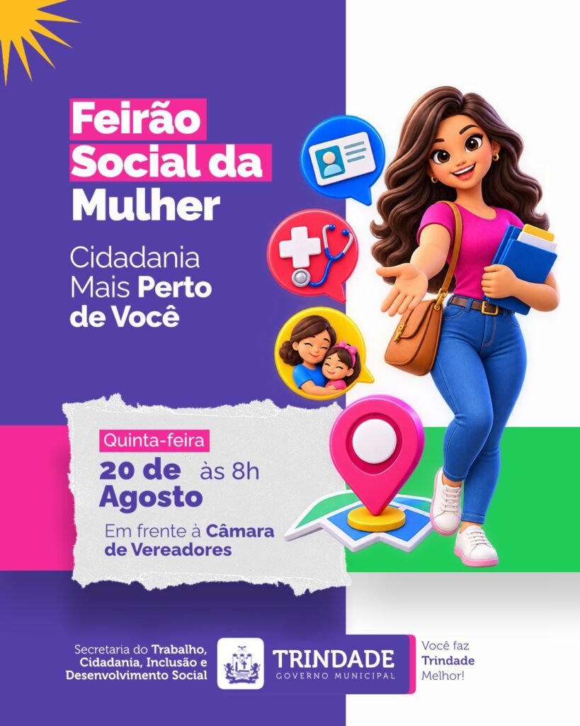 Trindade Recebe 'Feirão Social da Mulher' com Serviços de Cidadania e Saúde