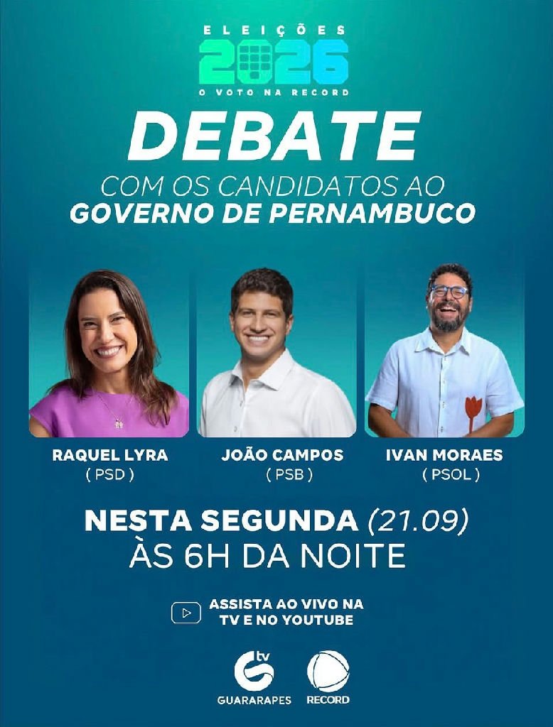 Candidatos ao governo de Pernambuco debatem na TV Guararapes
