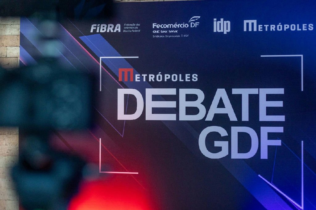 Debate ao vivo reúne candidatos ao Governo do DF