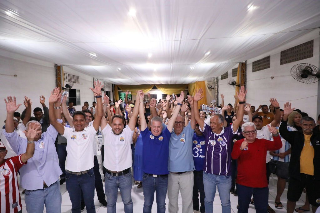 Edson Vieira e Marcelo Gouveia buscam apoio em encontro político em Araçoiaba