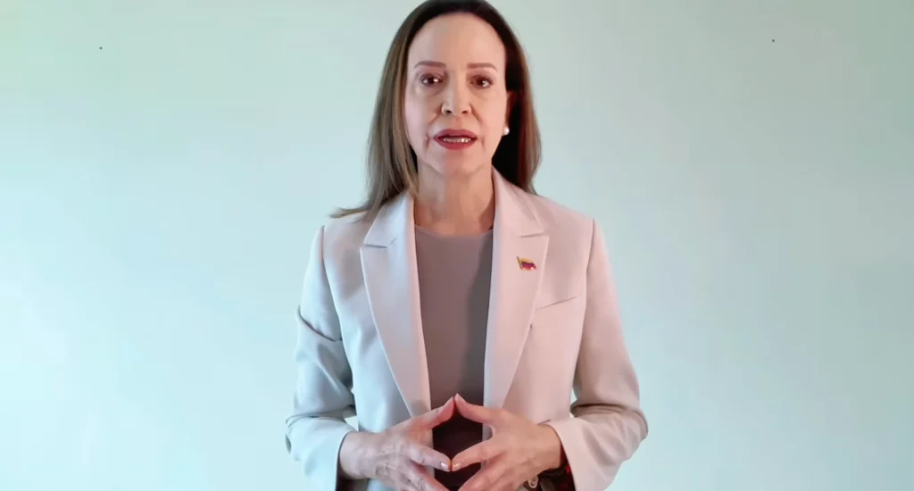 María Corina critica acordo petrolífero entre Venezuela e Trump