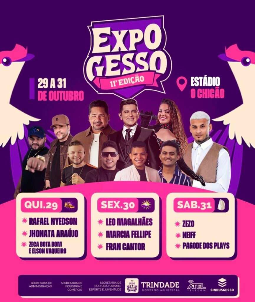 ​11ª Edição da Expogesso promete movimentar Trindade entre 29 e 31 de Outubro