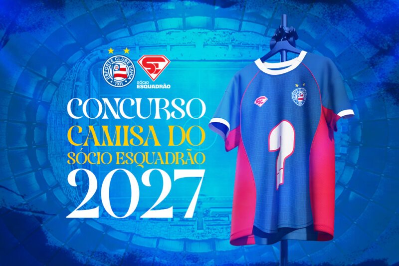 Bahia lança concurso para criação de camisa de 2027