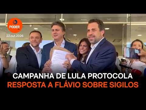 Campanha de Lula protocola resposta a Flávio Bolsonaro no TSE